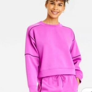 All in Motion Pink Pullover Sweatshirt Size Medium